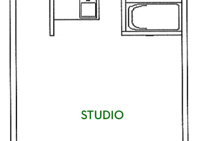 Viscount studio unit 204 + 304 floor plan